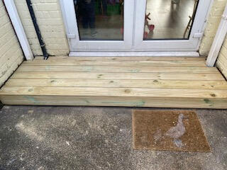 New decking step