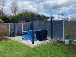 Decorative fencing panels and pergoda